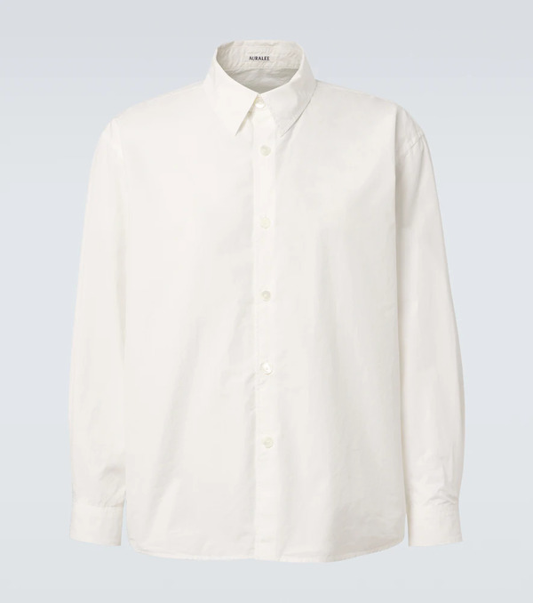  Auralee Auralee Camisa De Popelín De Algodón 