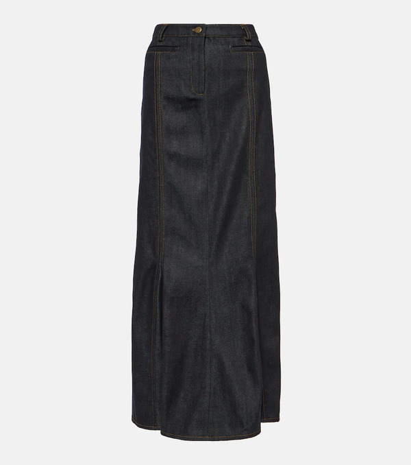  Aya Muse Aya Muse Falda Larga Alis De Denim 