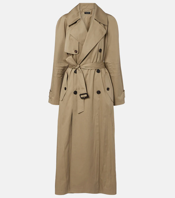  Balenciaga Balenciaga Gabardina Cocoon De Sarga Algodón 