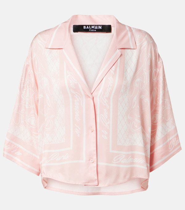  Balmain Balmain Camisa De Pijama De Sarga Estampada 
