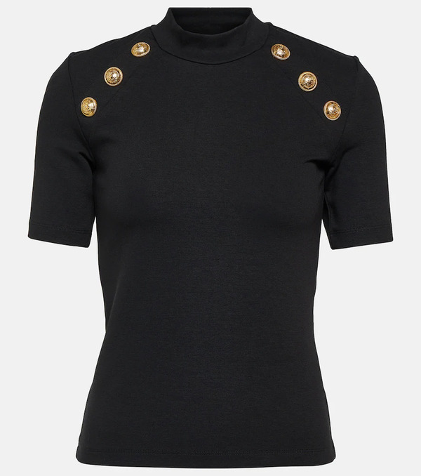  Balmain Balmain Camiseta De Jersey Adornada 