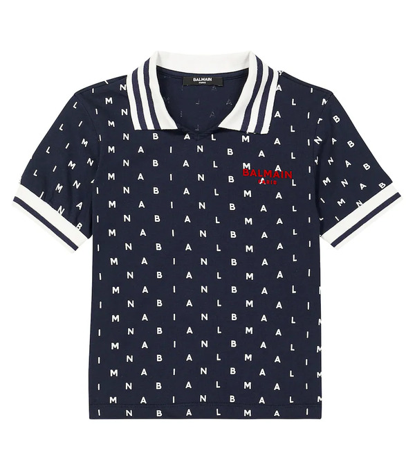  Balmain Kids Balmain Kids Polo De Algodón Estampado 