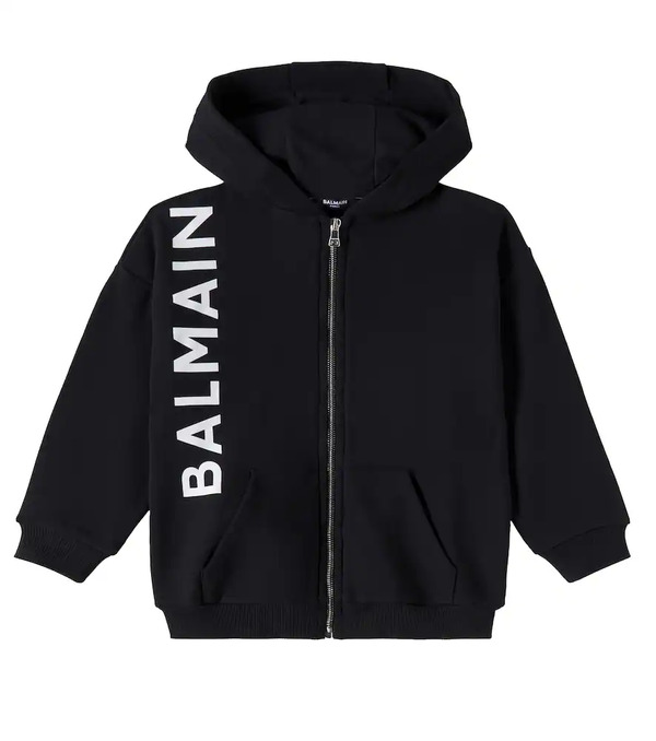  Balmain Kids Balmain Kids Sudadera Con Capucha De Algodón Con Logo 