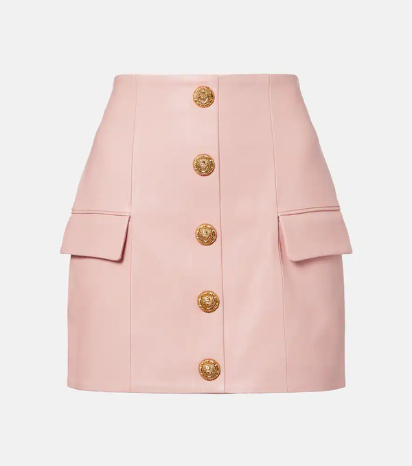  Balmain Balmain Minifalda De Piel 