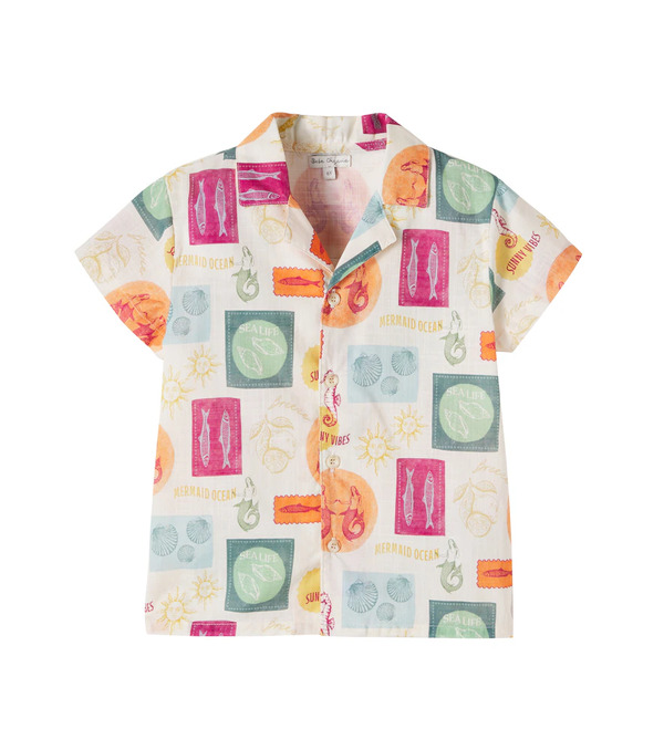  Bebe Organic Bebe Organic Camisa Luka De Algodón Estampada 
