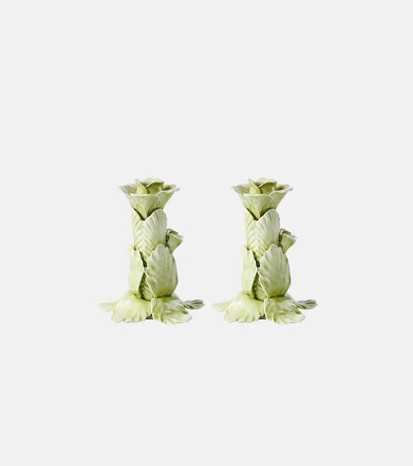 Bitossi Bitossi Set De 2 Portavelas De Cerámica 