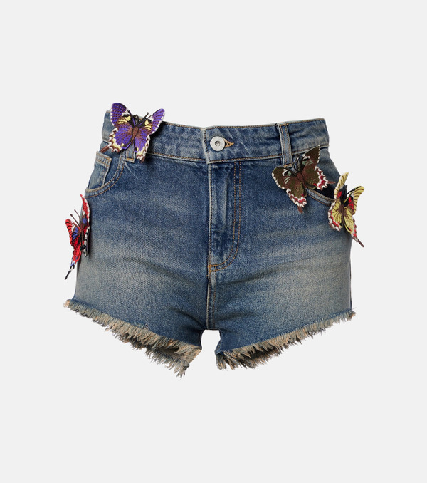  Blumarine Blumarine Shorts De Denim Con Apliques 