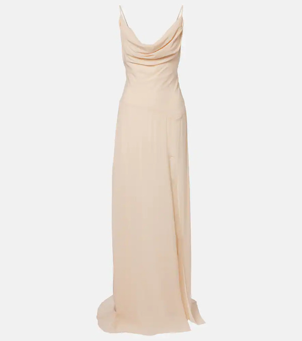  Blumarine Blumarine Vestido Largo De Georgette 