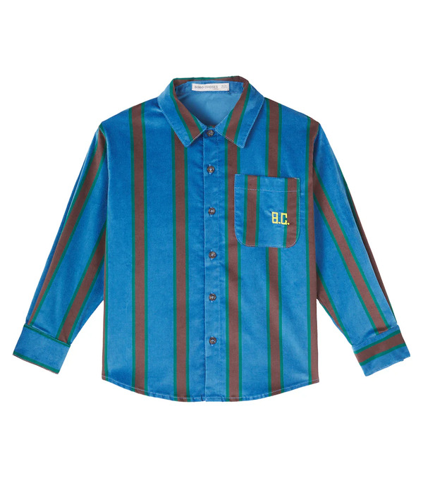  Bobo Choses Bobo Choses Camisa De Algodón A Rayas 