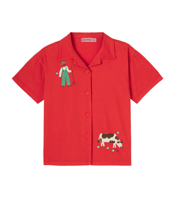  Bobo Choses Bobo Choses Camisa De Algodón Estampada 