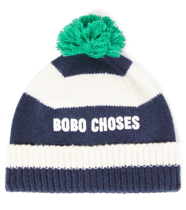  Bobo Choses Bobo Choses Gorro A Rayas Con Logo 