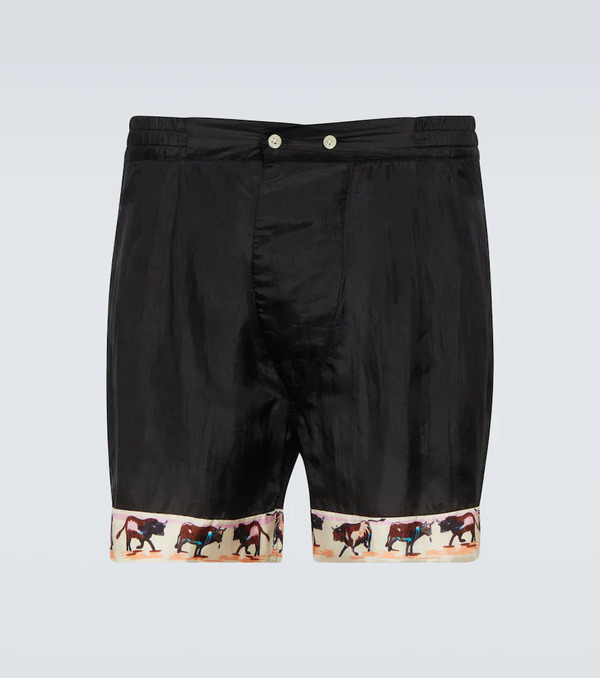  Bode Bode Bóxers Taureau De Seda Estampados 