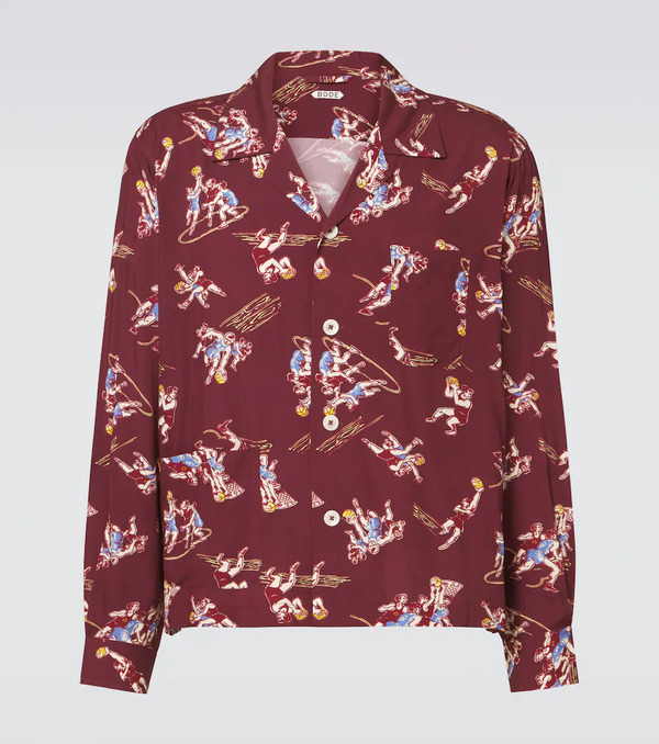  Bode Bode Camisa Layup Estampada 