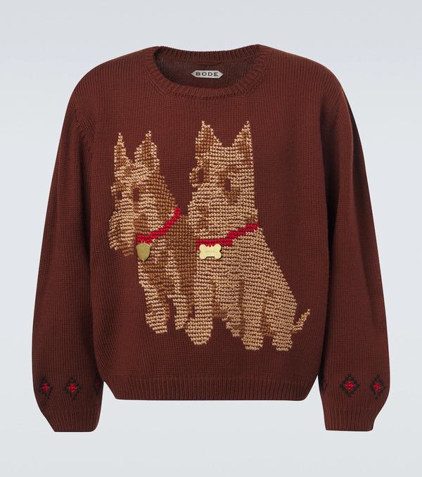 Bode Bode Jersey Scottie De Lana Bordado 