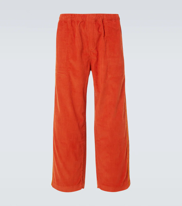  Bode Bode Pantalones Rectos De Pana De Algodón 
