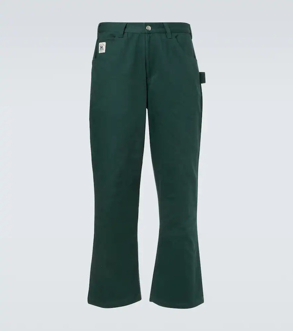  Bode Bode Pantalones Rectos Knolly Brook De Sarga De Algodón 