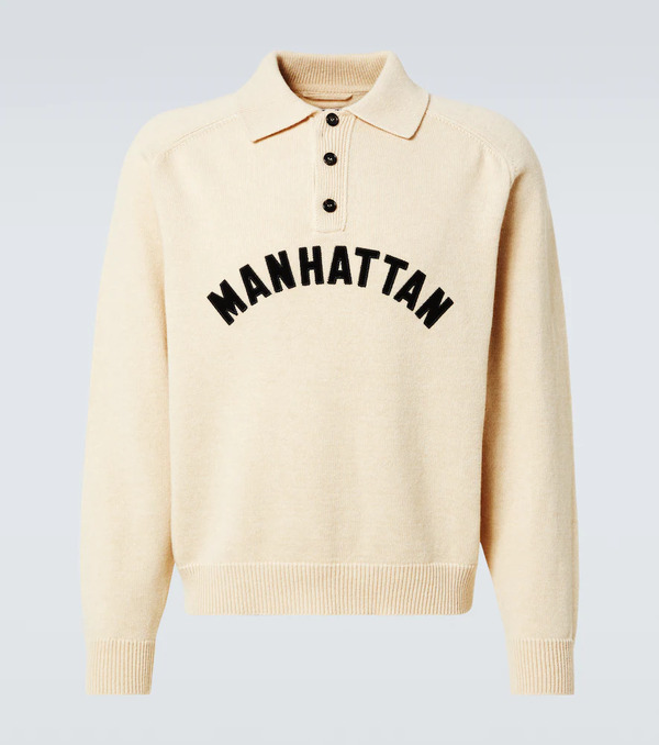  Bode Bode Polo Manhattan De Lana Con Aplique 
