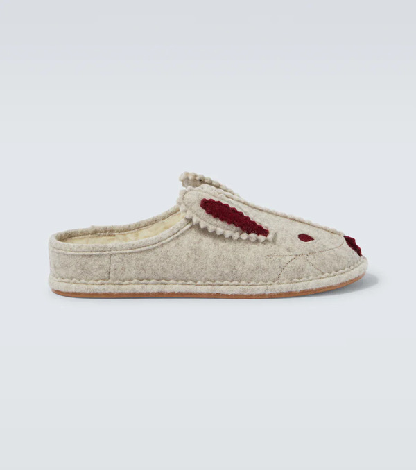  Bode Bode Slippers En Mezcla De Lana 