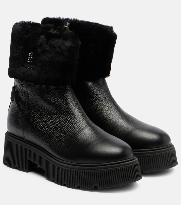  Bogner Bogner Botines Turin De Piel Con Borrego 