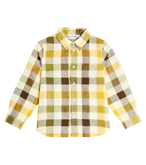  Bonpoint Bonpoint Camisa Daho En Mezcla De Lino Y Algodón 