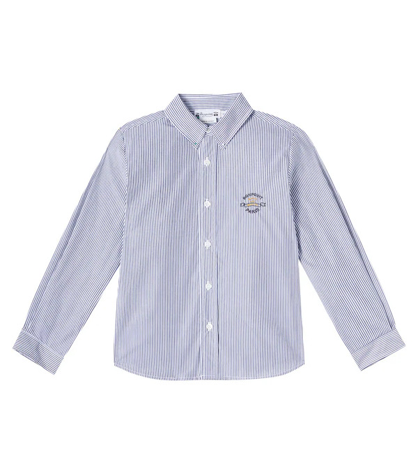  Bonpoint Bonpoint Camisa De Algodón A Rayas 