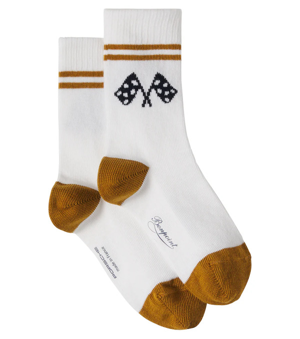  Bonpoint Bonpoint X Porsche Calcetines Lir En Mezcla De Algodón En Intarsia 