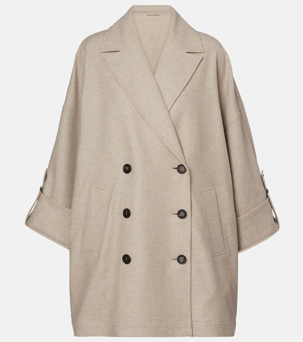  Brunello Cucinelli Brunello Cucinelli Abrigo Oversized De Lana 