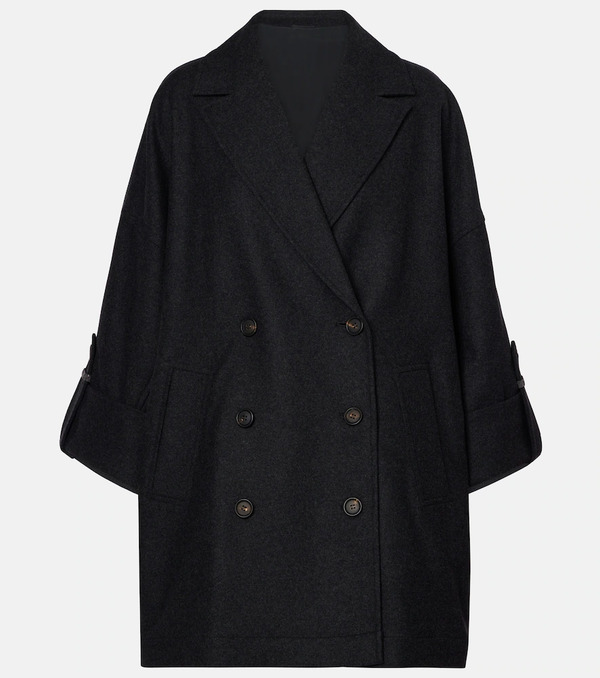  Brunello Cucinelli Brunello Cucinelli Abrigo Oversized De Lana 