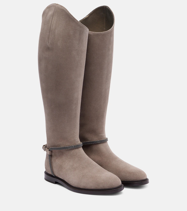  Brunello Cucinelli Brunello Cucinelli Botas Altas Monili De Ante 