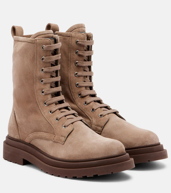  Brunello Cucinelli Brunello Cucinelli Botas Con Cordones De Ante 