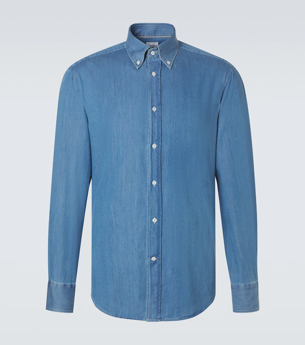  Brunello Cucinelli Brunello Cucinelli Camisa De Denim 