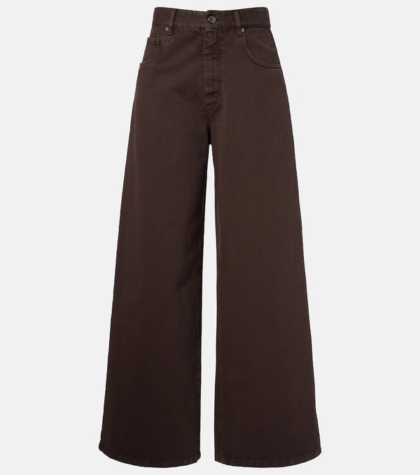  Brunello Cucinelli Brunello Cucinelli Jeans Anchos Con Cuentas Monili 
