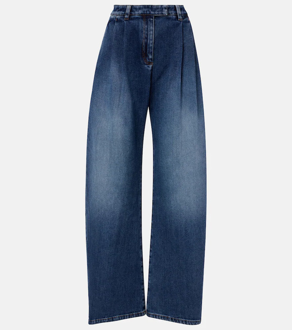  Brunello Cucinelli Brunello Cucinelli Jeans Anchos De Tiro Medio 