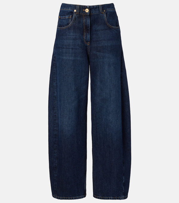  Brunello Cucinelli Brunello Cucinelli Jeans Barrel Con Piel 