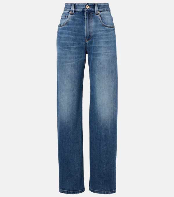  Brunello Cucinelli Brunello Cucinelli Jeans Rectos De Tiro Bajo 