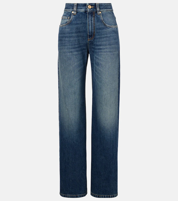  Brunello Cucinelli Brunello Cucinelli Jeans Rectos De Tiro Bajo 