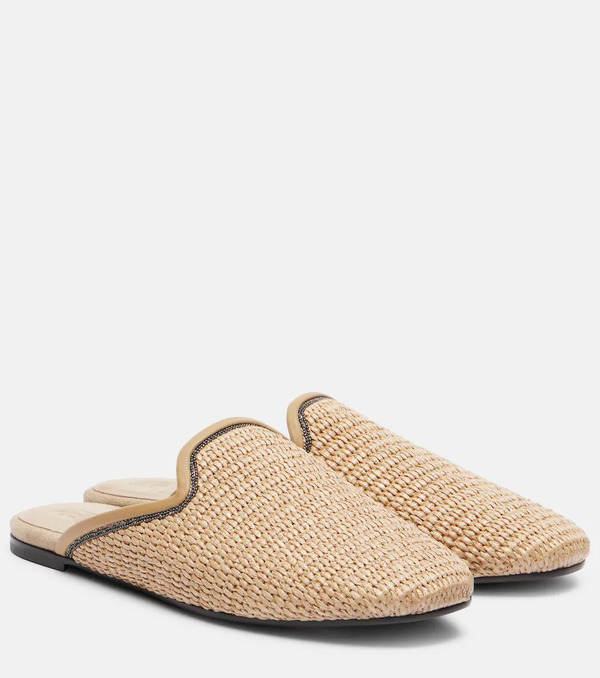  Brunello Cucinelli Brunello Cucinelli Mules Monili De Rafia 