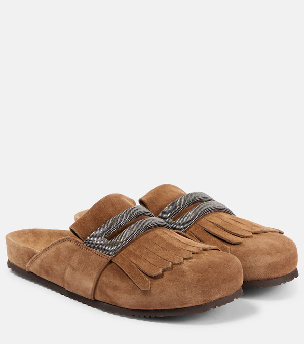  Brunello Cucinelli Brunello Cucinelli Slippers De Ante Con Flecos 