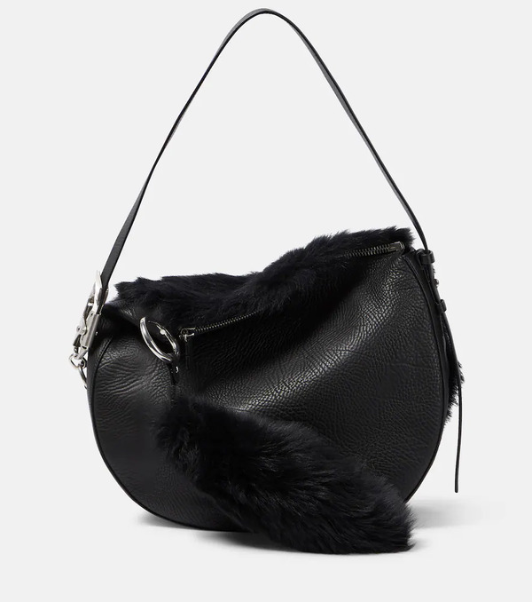  Burberry Burberry Bolso Al Hombro Knight Medium De Piel Y Borrego 