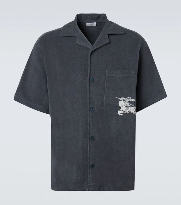  Burberry Burberry Camisa Bowling Ekd De Rizo De Algodón 