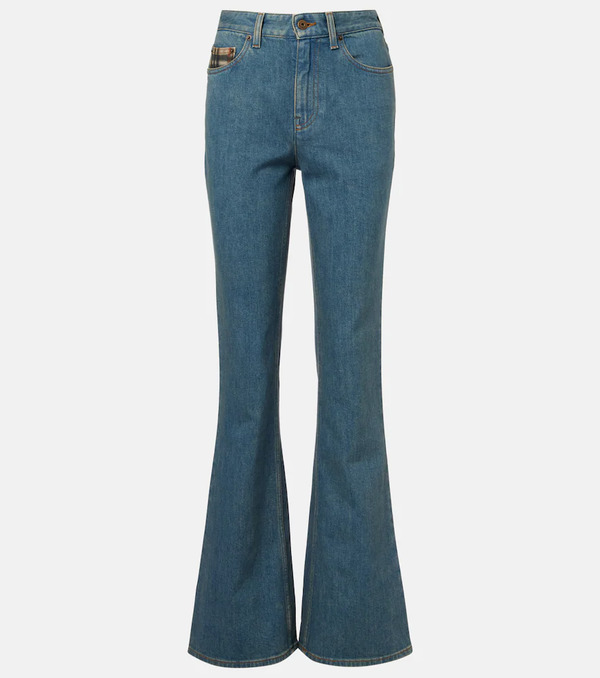  Burberry Burberry Jeans Flared Con Burberry Check 