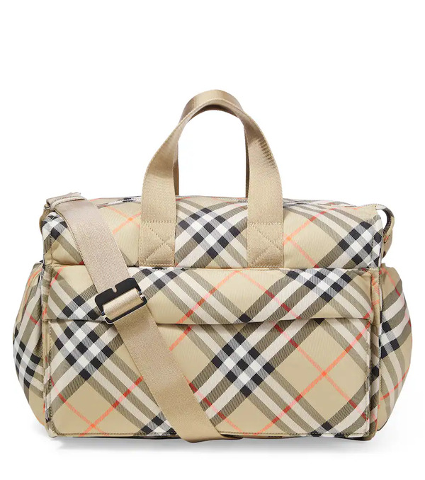  Burberry Kids Burberry Kids Bolso Cambiador De Lona Con Burberry Check 