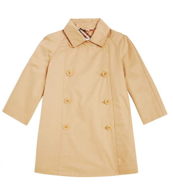  Burberry Kids Burberry Kids Trench De Gabardina De Algodón 