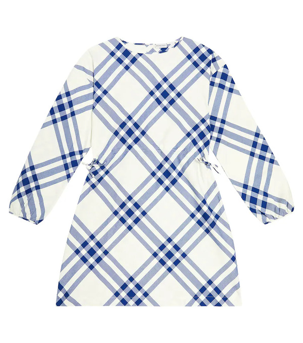  Burberry Kids Burberry Kids Vestido De Algodón A Cuadros 