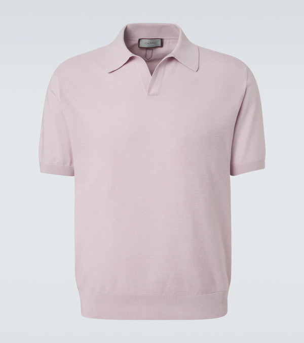 Canali Canali Polo De Algodón Y Seda 
