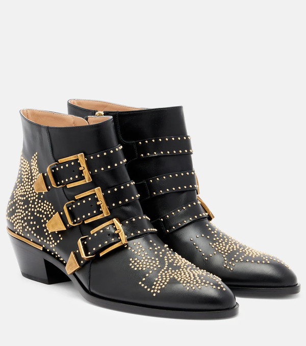  Chloe Chloé Botines Susanna De Piel Adornadas 