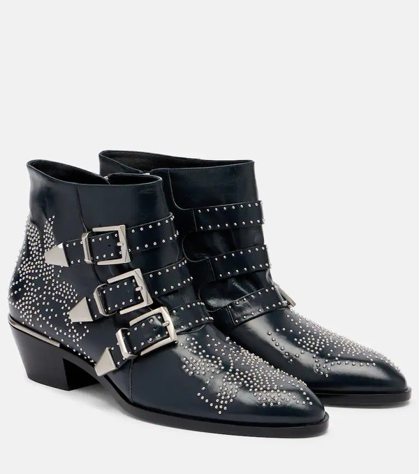  Chloe Chloé Botines Susanna De Piel Con Tachuelas 