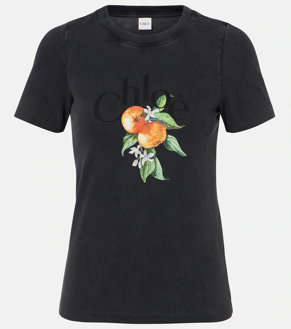  Chloe Chloé Camiseta De Algodón Estampada 