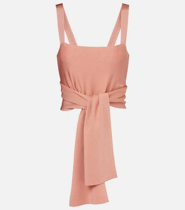  Chloe Chloé Crop Top De Punto 