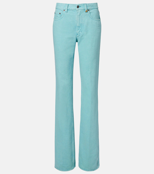  Chloe Chloé Jeans Rectos De Tiro Alto 